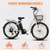 Peacedove White 26 inch Electric City Bike with basket and rear rack, by Ecotric
